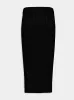 Gold-Buttoned Knit Midi Skirt sold by Fashion Clinic