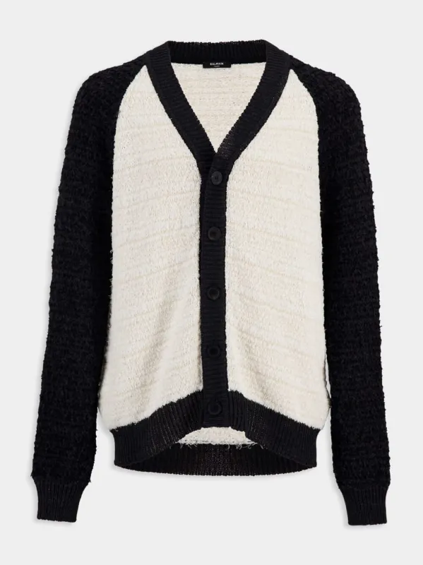 Tweed Signature Cardigan made by Balmain