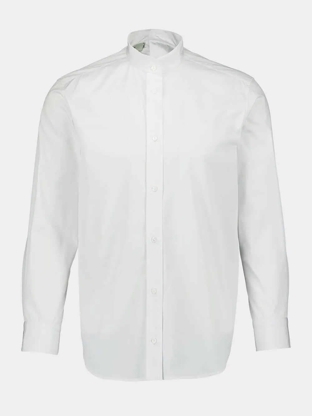 Mandarin Collar Poplin Shirt sold by Fashion Clinic