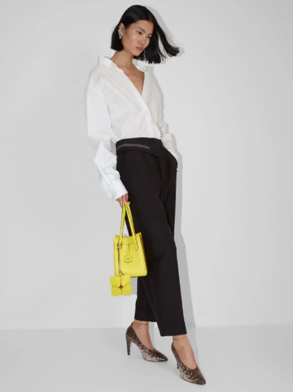 Mandarin Collar Poplin Shirt sold by Fashion Clinic product image thumbnail 2