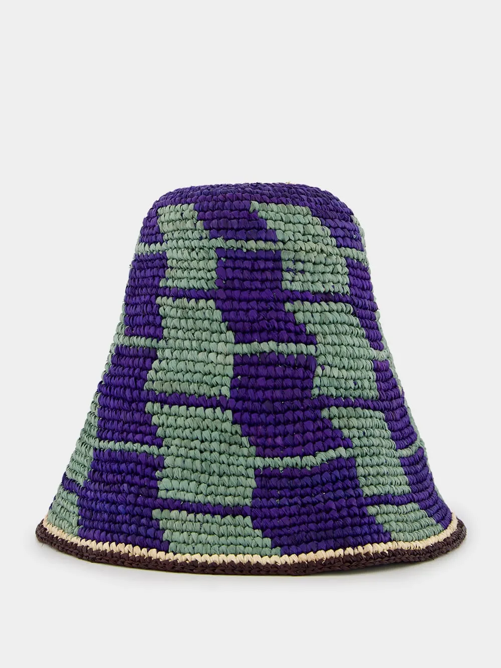 Carousel Blue Raffia Bucket Hat sold by Fashion Clinic product image thumbnail 2