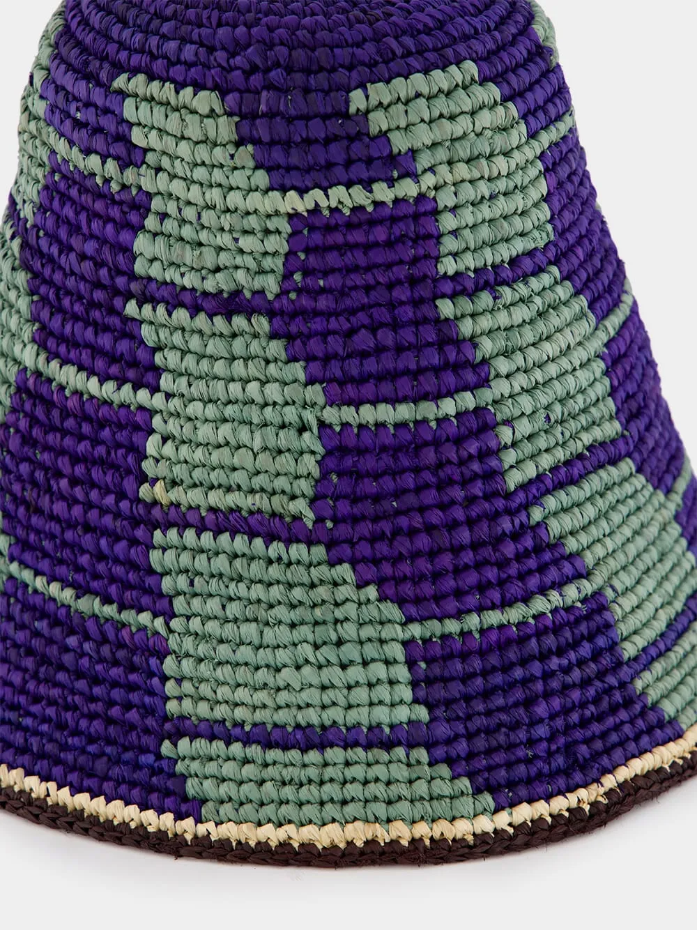 Carousel Blue Raffia Bucket Hat sold by Fashion Clinic product image thumbnail 3