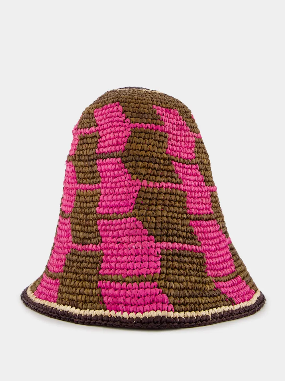 Carousel Pink Raffia Bucket Hat sold by Fashion Clinic product image thumbnail 2