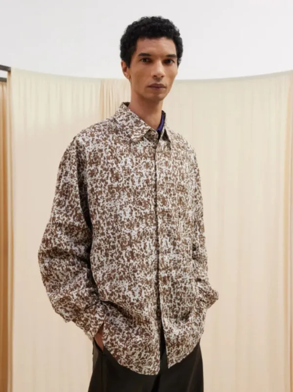 Camouflage Print Cotton Shirt made by Lemaire