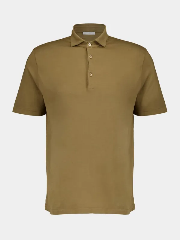 Nut Cotton Polo Shirt sold by Fashion Clinic
