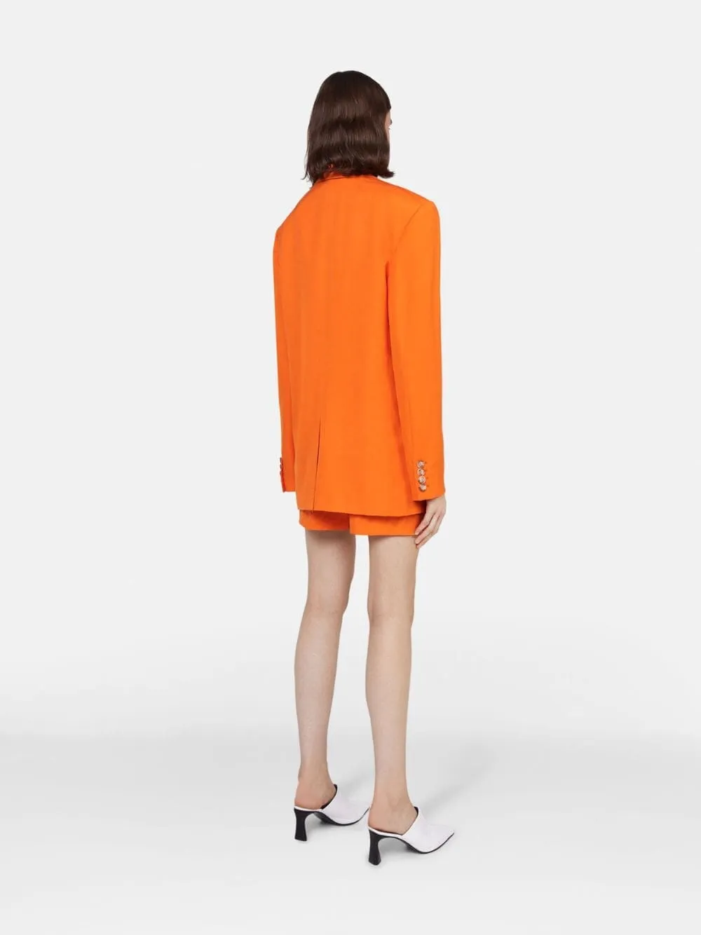 Tangerine Oversized Single-Breasted Blazer sold by Fashion Clinic product image thumbnail 4
