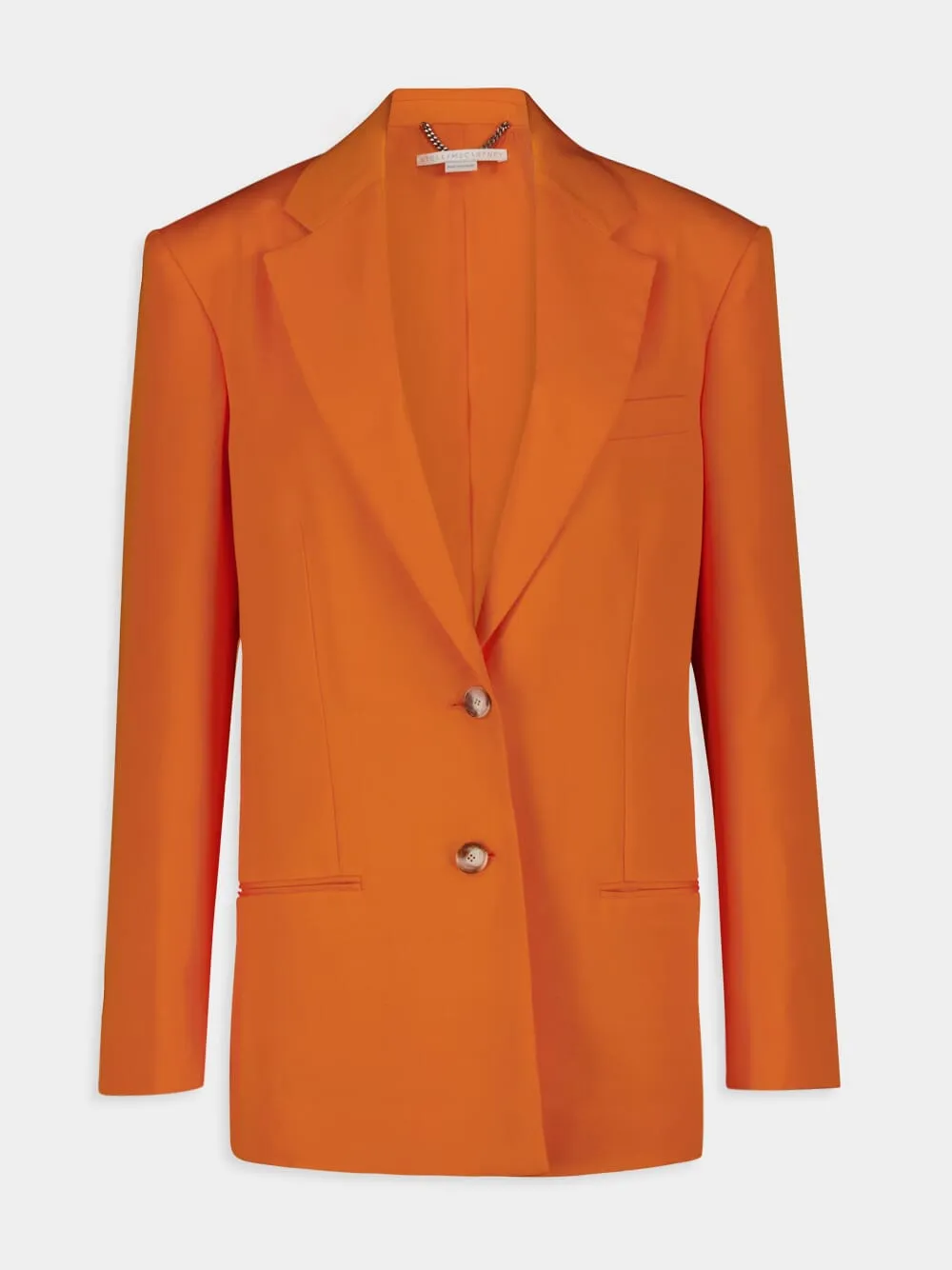 Tangerine Oversized Single-Breasted Blazer sold by Fashion Clinic product image thumbnail 2