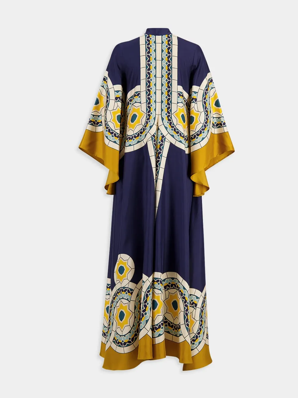 Mudejar Blue Silk Maxi Dress sold by Fashion Clinic product image thumbnail 3