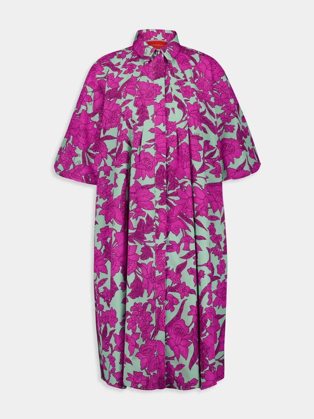Lilium Purple A-line Poplin Dress sold by Fashion Clinic product image thumbnail 2