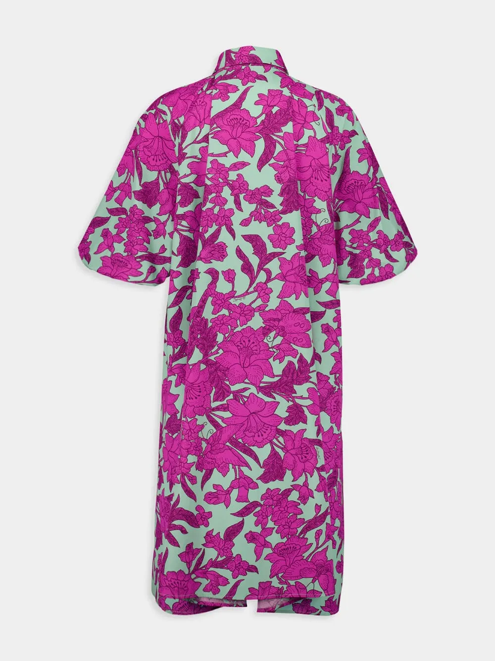 Lilium Purple A-line Poplin Dress sold by Fashion Clinic product image thumbnail 3