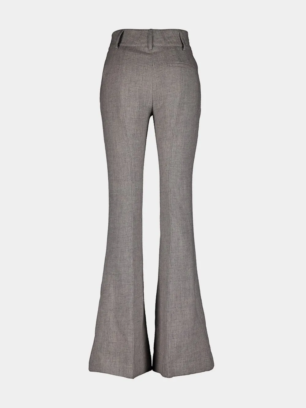 Eco-Cashmere Linen Flare Pants sold by Fashion Clinic product image thumbnail 3