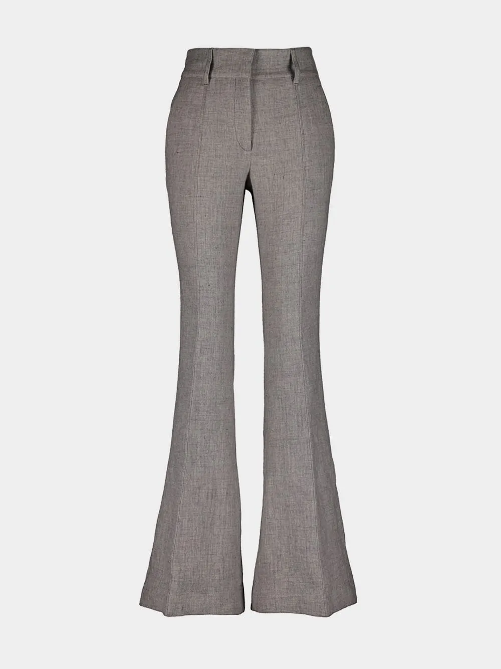 Eco-Cashmere Linen Flare Pants sold by Fashion Clinic