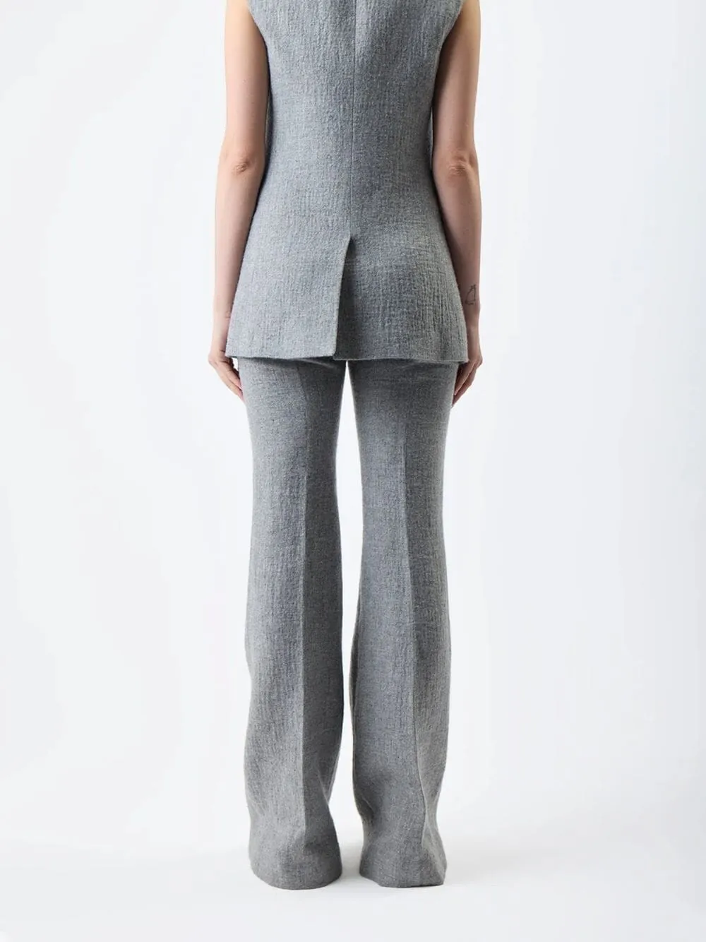 Eco-Cashmere Linen Flare Pants sold by Fashion Clinic product image thumbnail 4