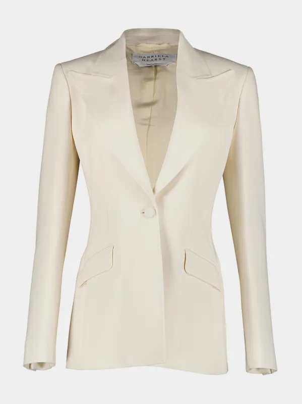 Leiva Wool Single-Breasted Blazer sold by Fashion Clinic