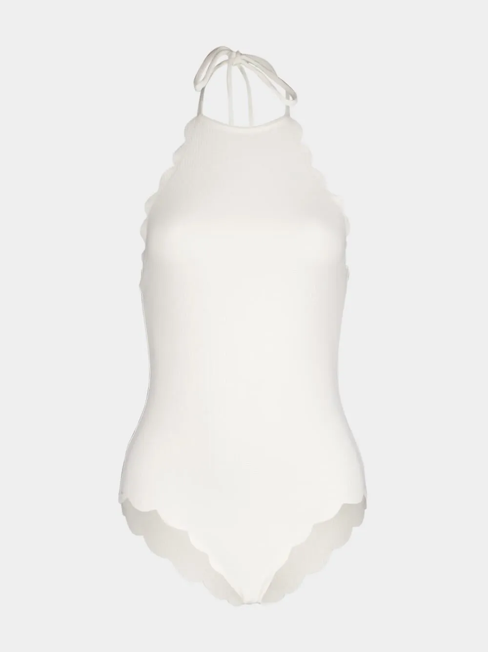 Scalloped Halterneck Swimsuit sold by Fashion Clinic