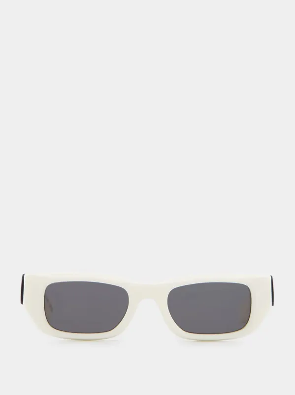Fillmore White Sunglasses sold by Fashion Clinic