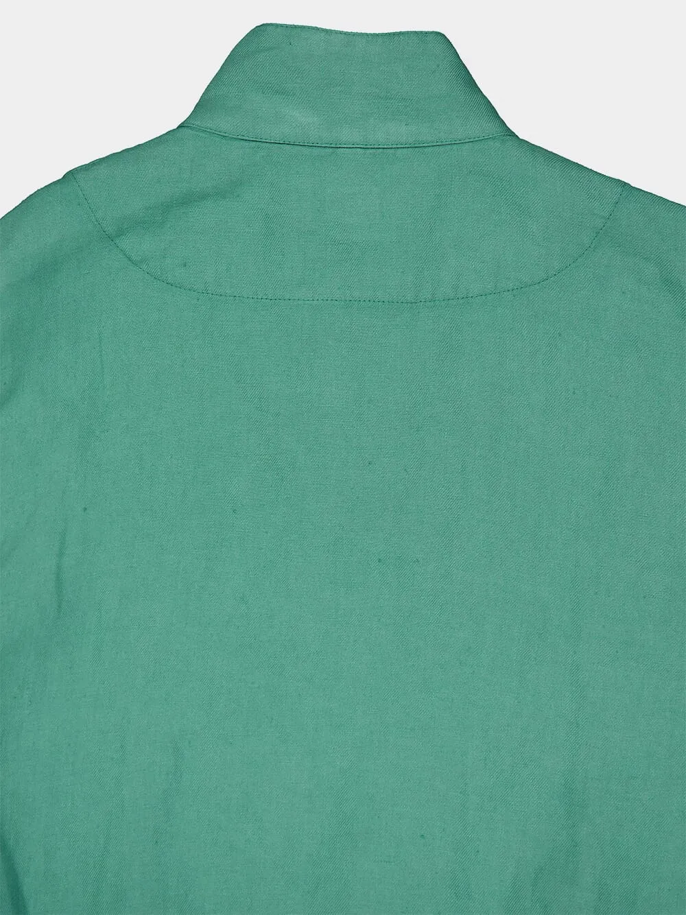 Mint Linen Bomber Jacket sold by Fashion Clinic product image thumbnail 4