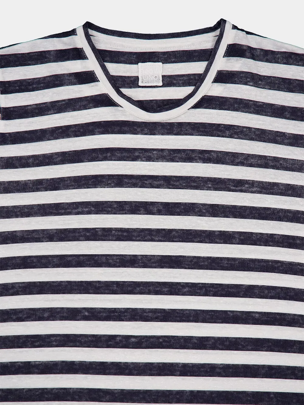 Nautical Stripe Linen T-Shirt sold by Fashion Clinic product image thumbnail 3