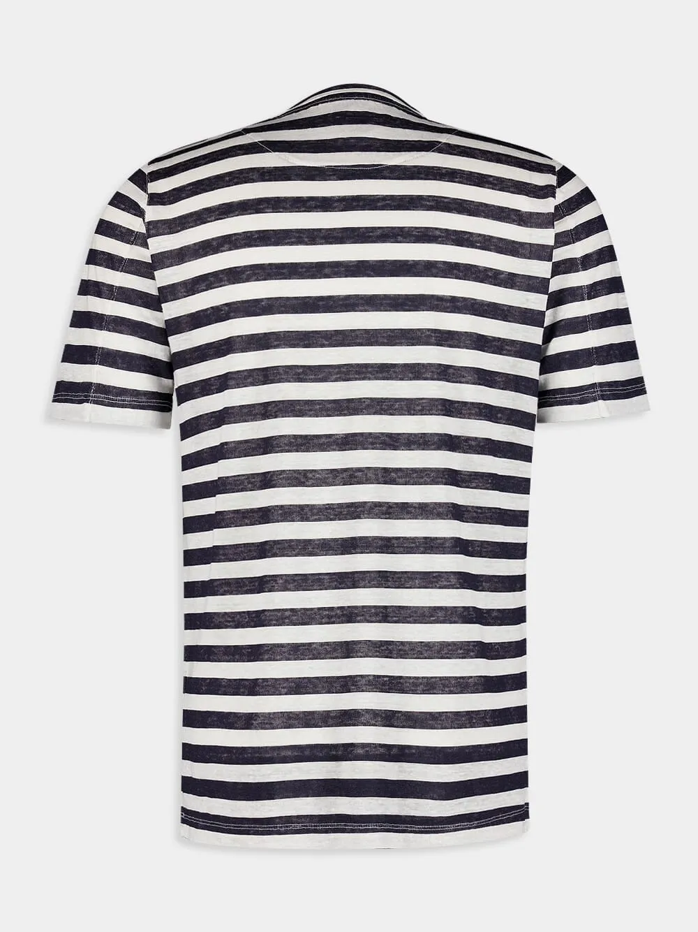 Nautical Stripe Linen T-Shirt sold by Fashion Clinic product image thumbnail 2