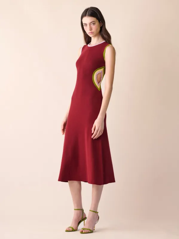 Lemurian Knitted Dress With Side Openings made by Fashion Clinic