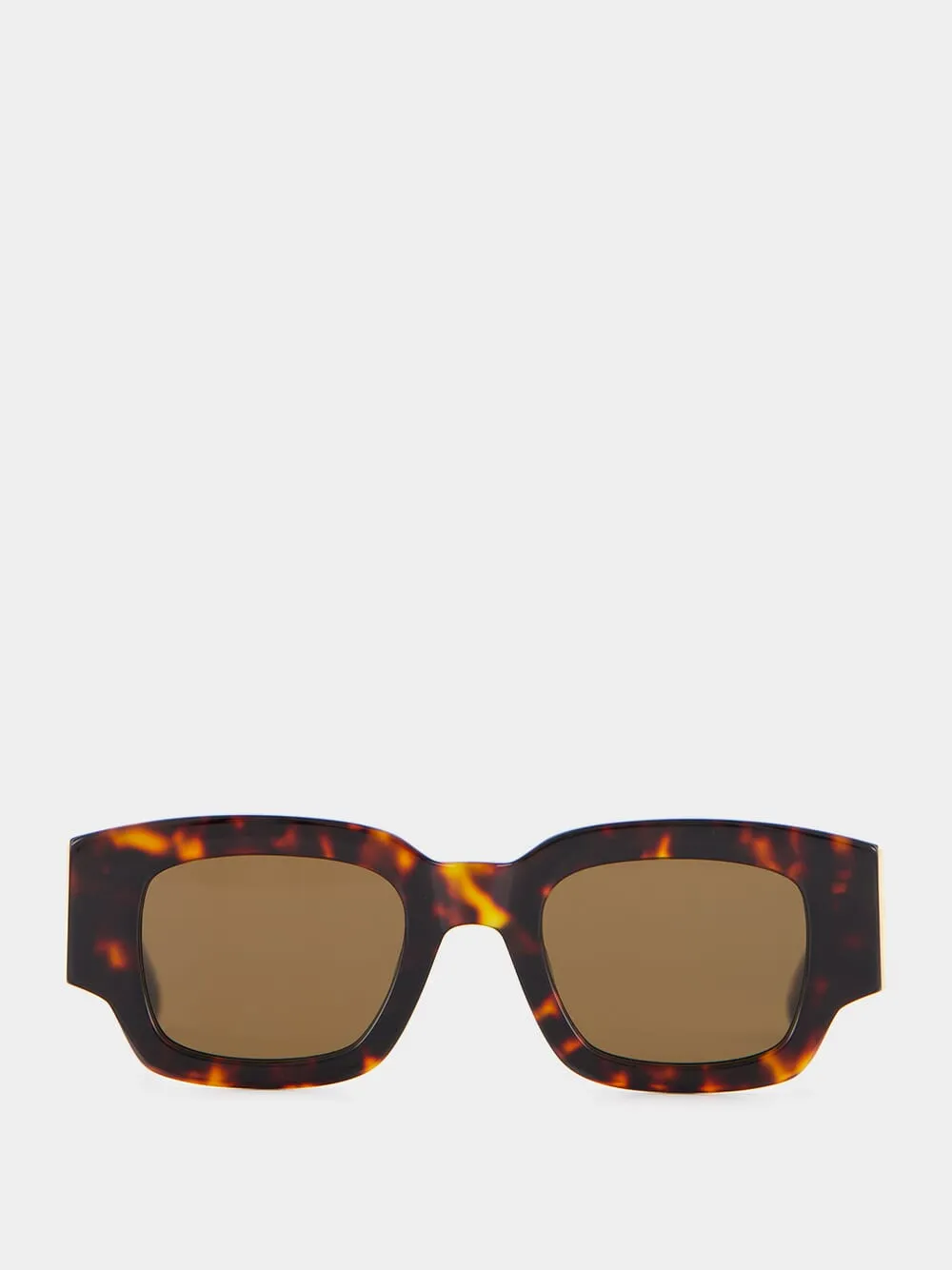 Tortoise Shell Square-Frame Sunglasses sold by Fashion Clinic
