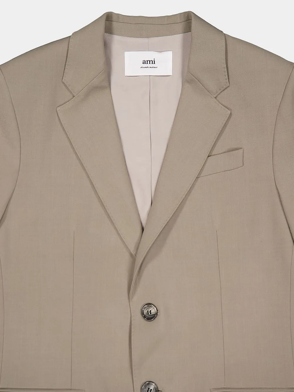 Taupe Designer Blazer sold by Fashion Clinic product image thumbnail 5