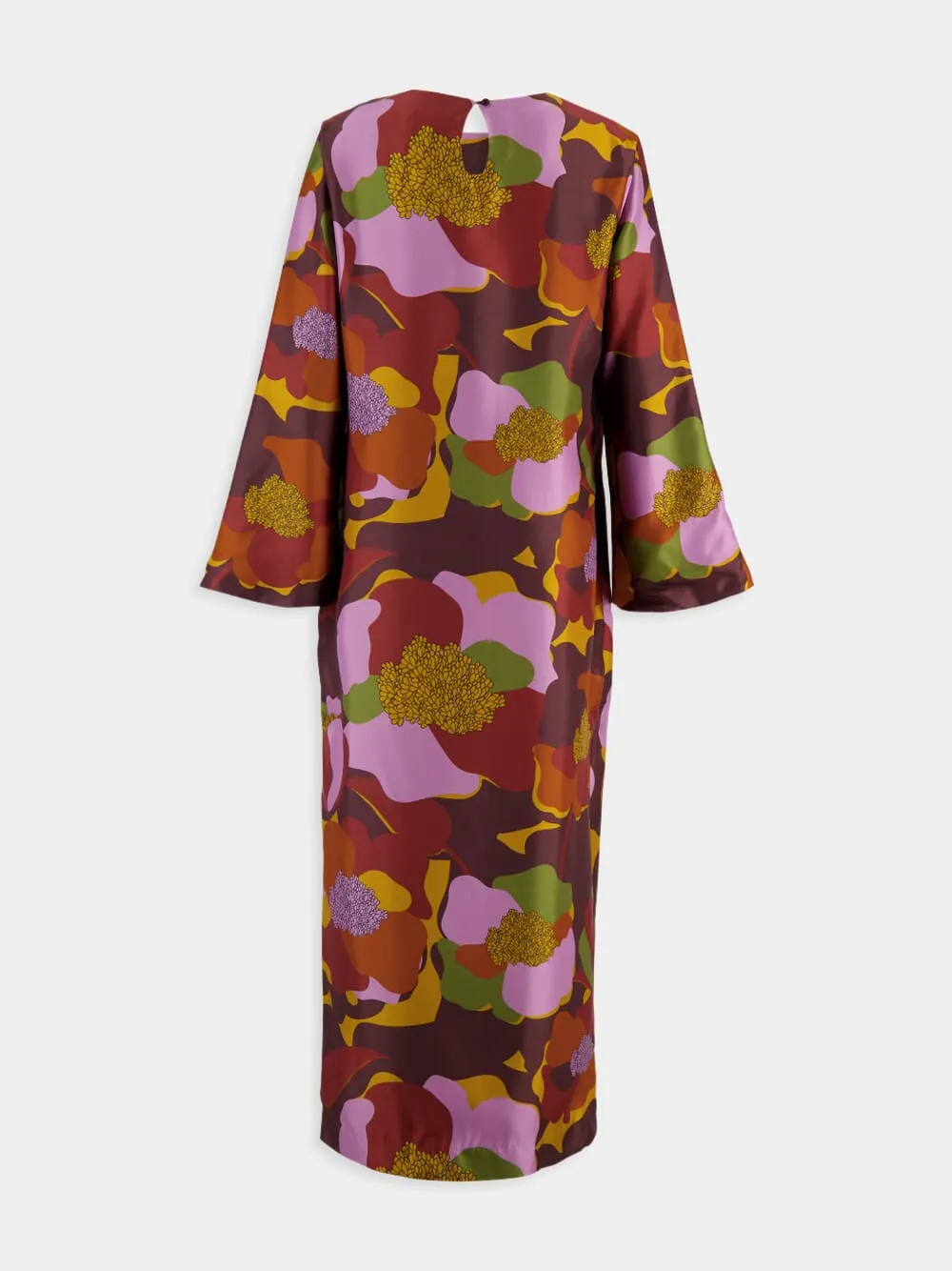 Shirley Printed Silk Twill A-Line Dress sold by Fashion Clinic product image thumbnail 4