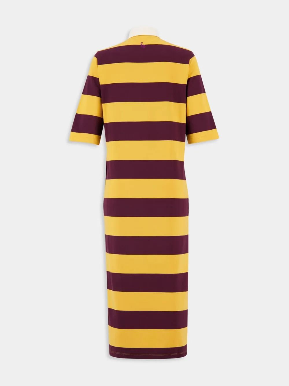 Cetus Striped Polo Dress With Embroidered Patch sold by Fashion Clinic product image thumbnail 3