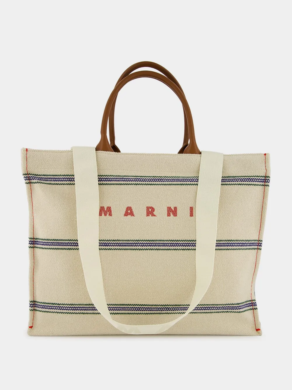 Embroidered Logo Canvas Tote sold by Fashion Clinic
