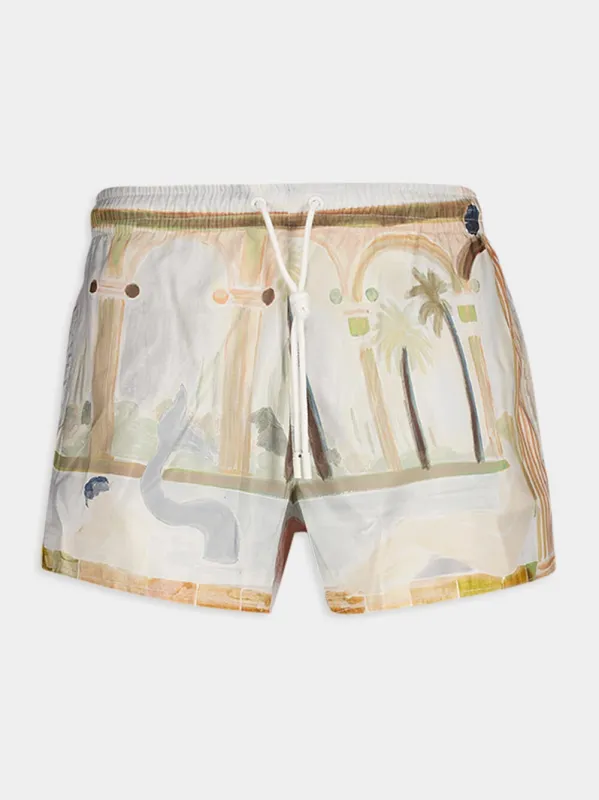 Palm Mirage Swim Shorts sold by Fashion Clinic