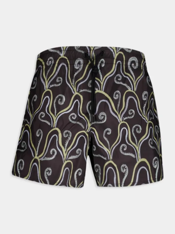 Pearl Currents Black Swim Shorts sold by Fashion Clinic