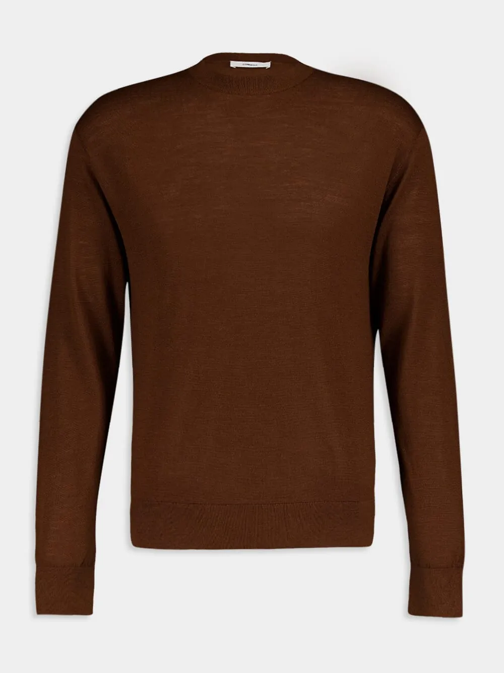 Brown Merino Wool Jumper sold by Fashion Clinic