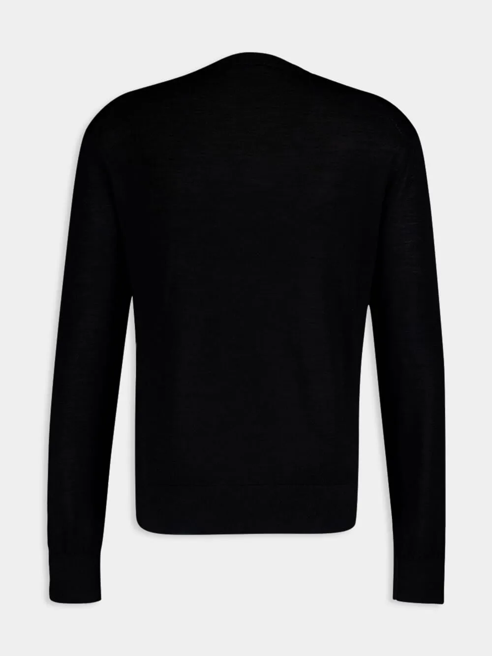 Black Merino Wool Jumper sold by Fashion Clinic product image thumbnail 2