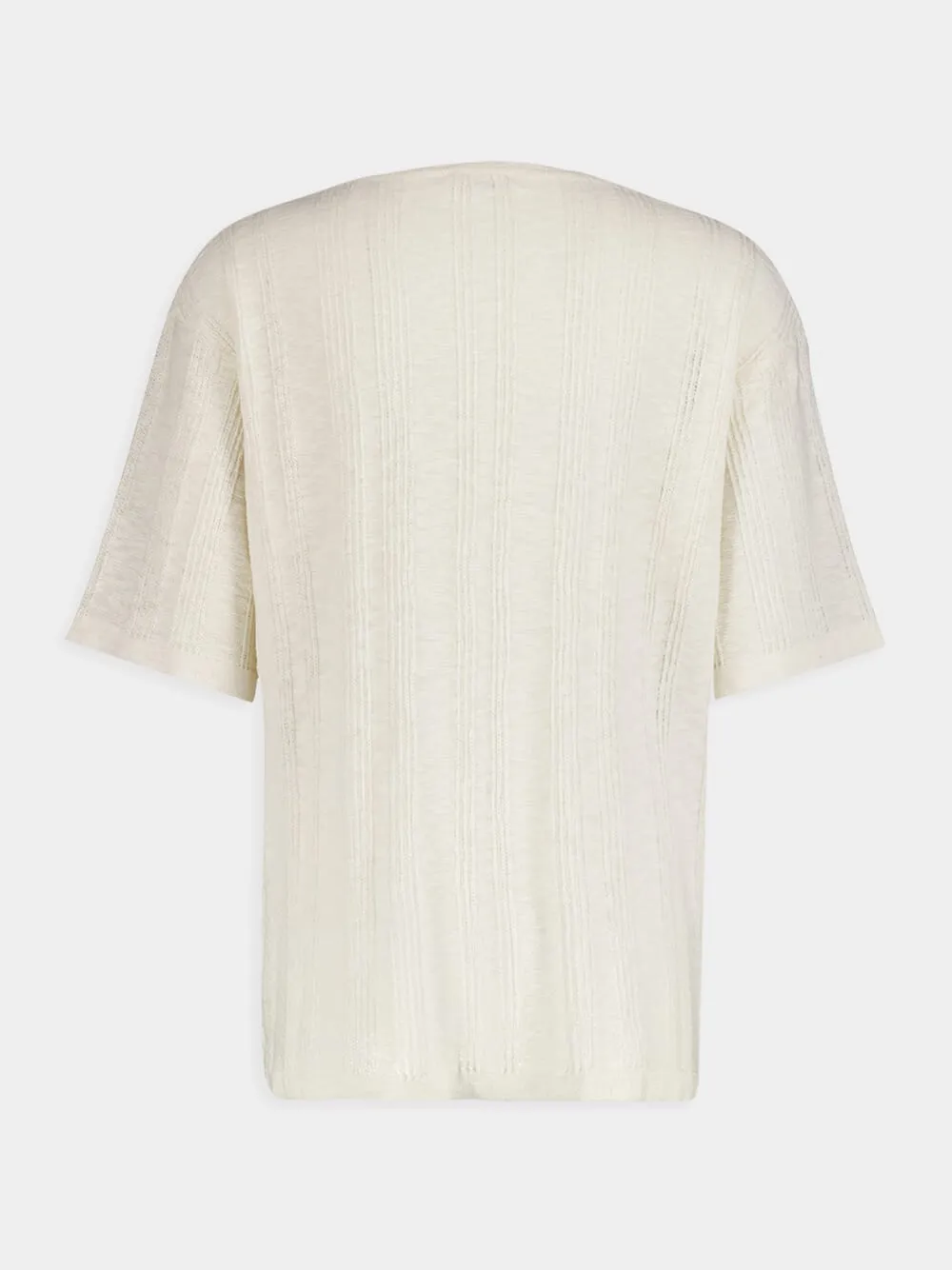 Textured Short Sleeve T-Shirt sold by Fashion Clinic product image thumbnail 2