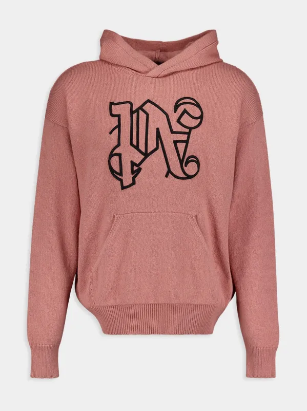 Monogram Knit Hoodie sold by Fashion Clinic
