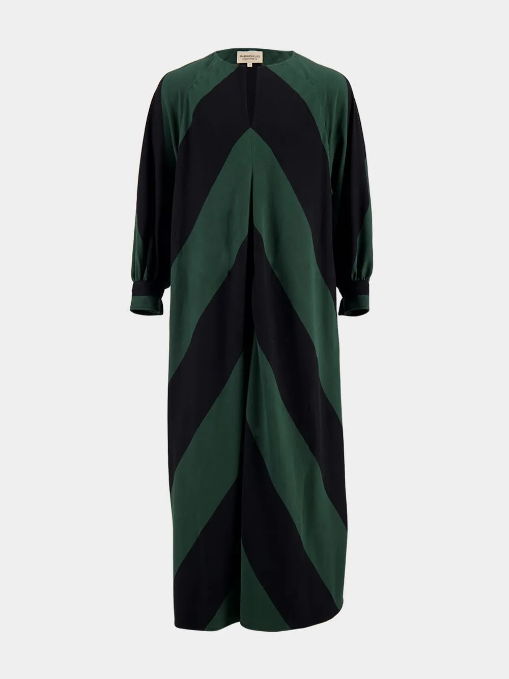 Geometric Green Maxi Dress sold by Fashion Clinic
