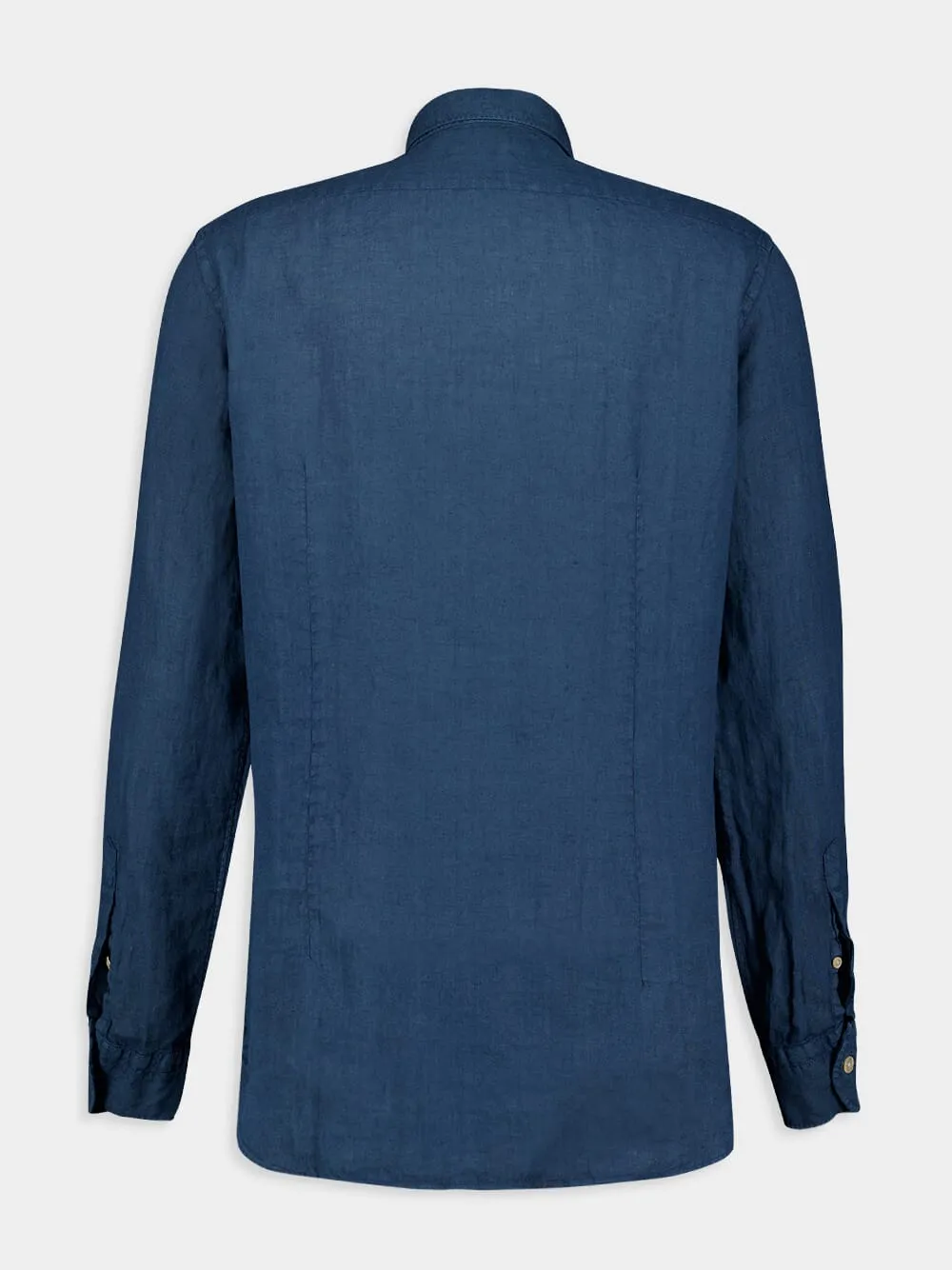 Blue Linen Shirt sold by Fashion Clinic product image thumbnail 2