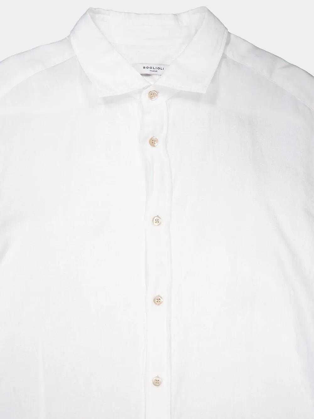 White Linen Classic Shirt sold by Fashion Clinic product image thumbnail 3