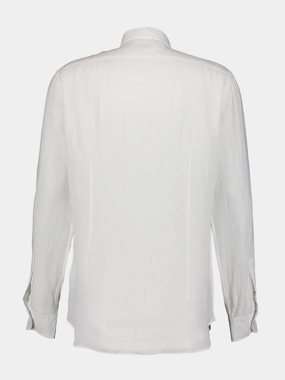 White Linen Classic Shirt sold by Fashion Clinic product image thumbnail 2