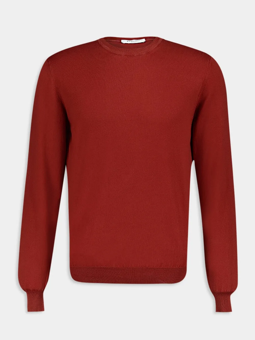 Maroon Cotton Crew Neck Sweatshirt sold by Fashion Clinic