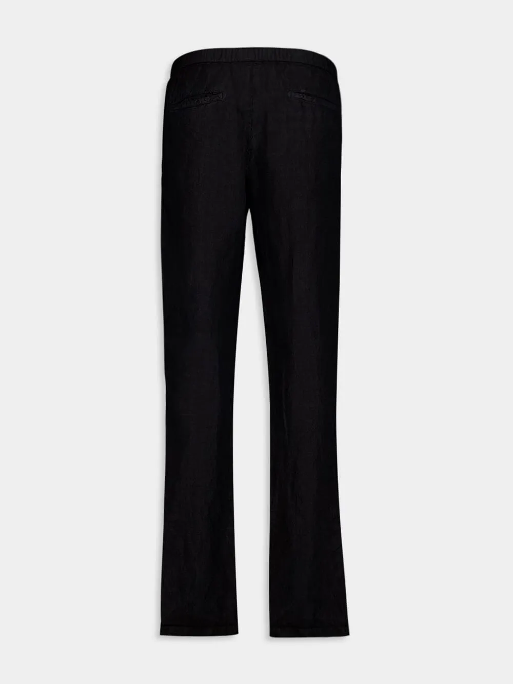 Tailored Black Linen Trousers sold by Fashion Clinic product image thumbnail 2