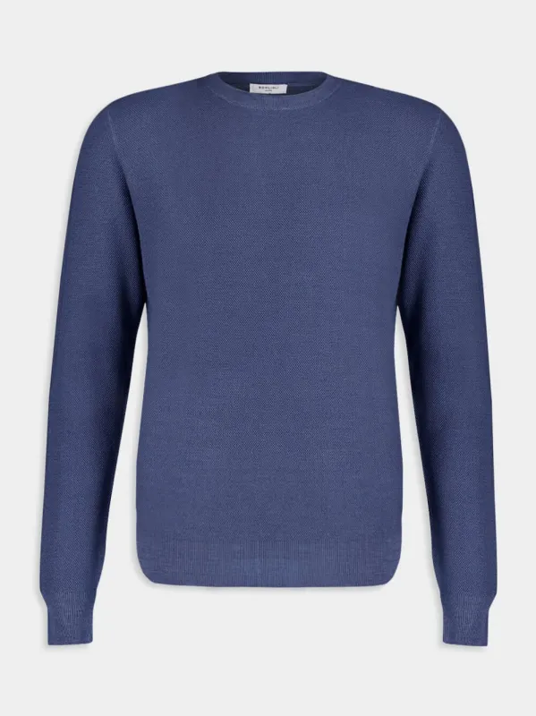 Blue Wool Sweater sold by Fashion Clinic
