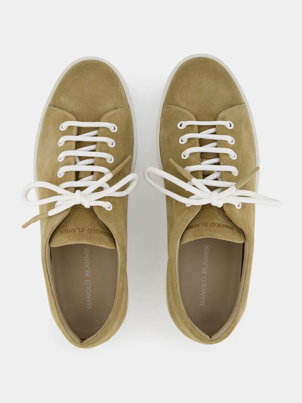 Semanado Beige Suede Sneakers sold by Fashion Clinic product image thumbnail 4