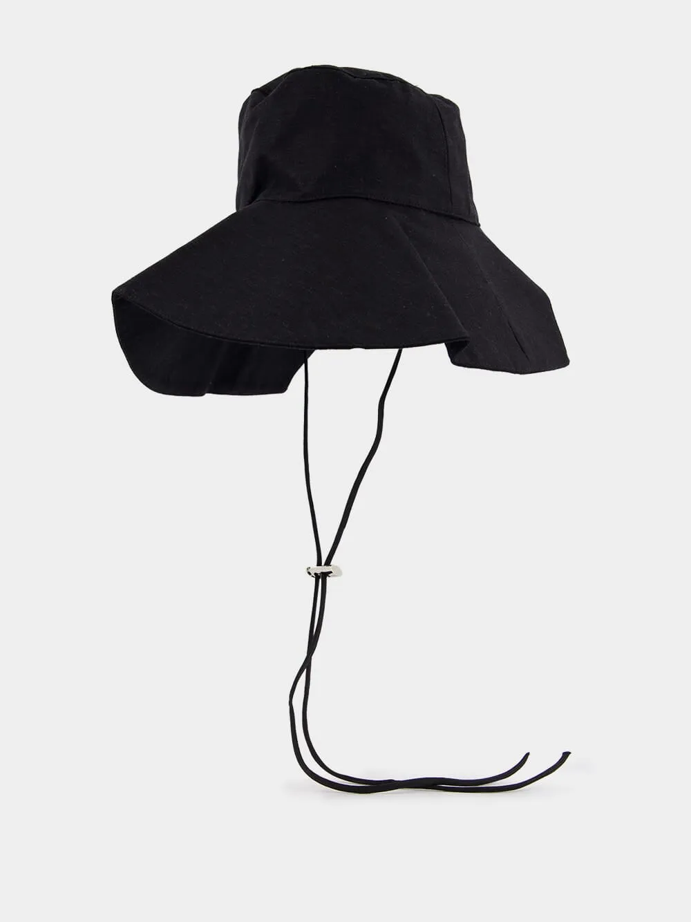 Asymmetric Safari Linen Hat sold by Fashion Clinic product image thumbnail 4