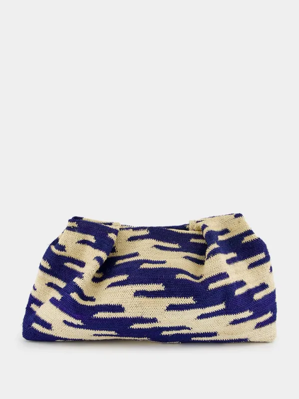 Zebra Print Medium Sisal Pouch sold by Fashion Clinic