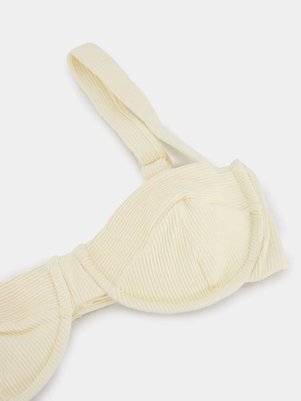 Ribbed Gaia Top White Clay sold by Fashion Clinic product image thumbnail 5