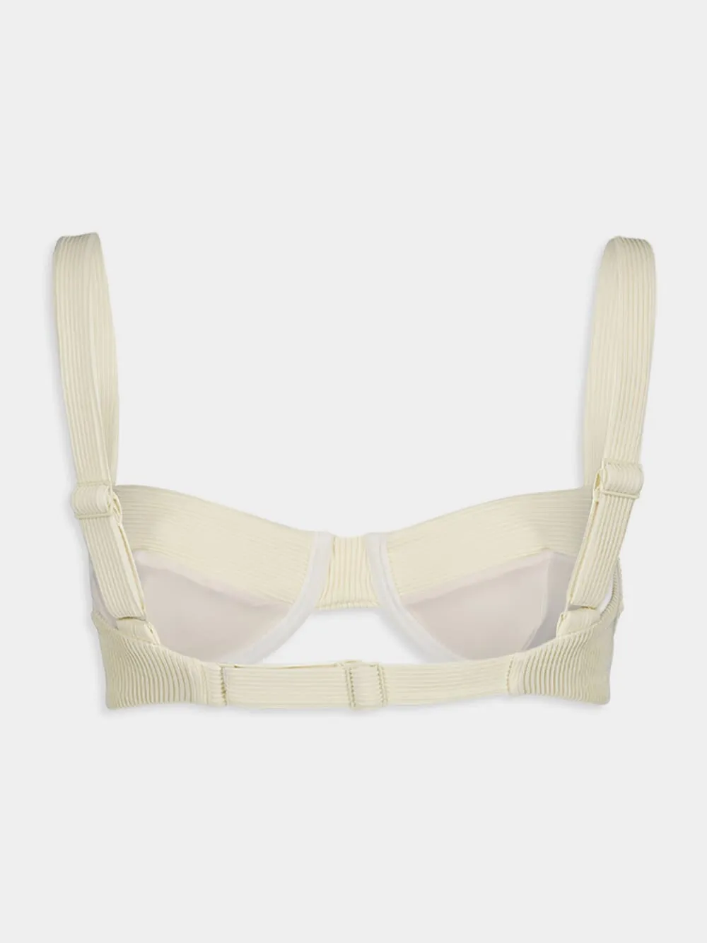 Ribbed Gaia Top White Clay sold by Fashion Clinic product image thumbnail 3