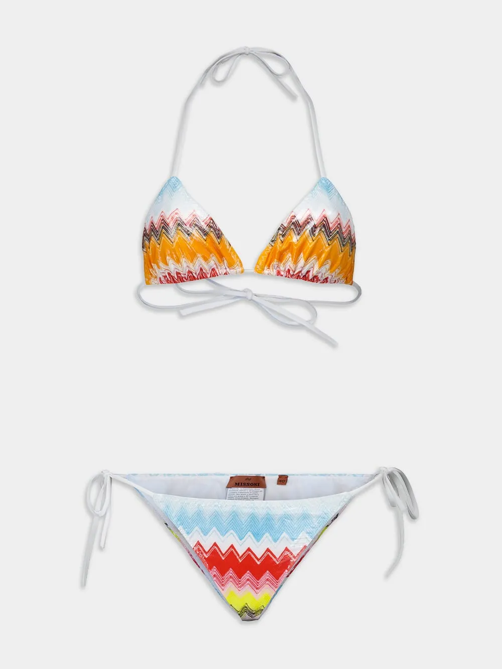 Abstract-Print Bikini Set sold by Fashion Clinic