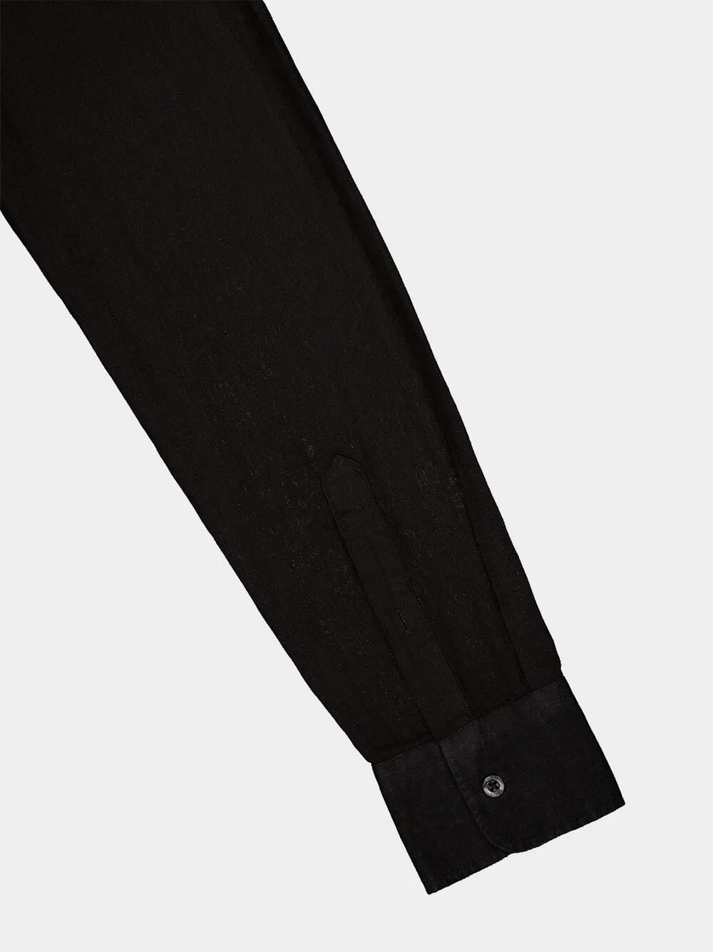 Classic Black Linen Shirt sold by Fashion Clinic product image thumbnail 4