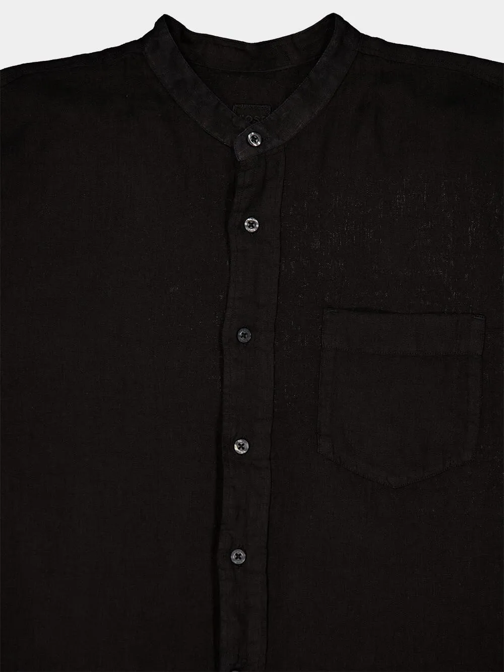Classic Black Linen Shirt sold by Fashion Clinic product image thumbnail 3